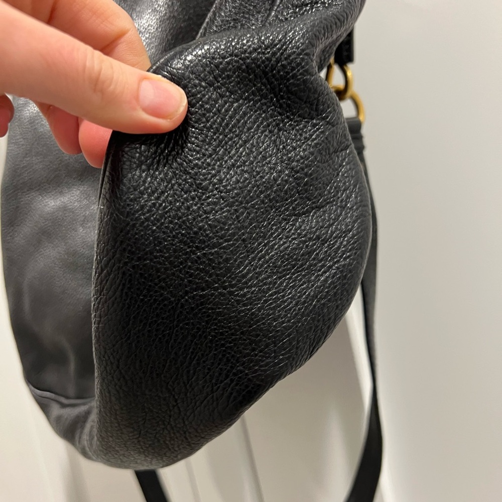 Marc by Marc Jacobs Satchel Too Hot To Handle Mini Shopper Black Leather Purse - Picture 4 of 9